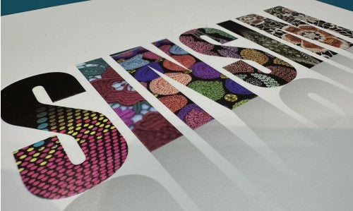 Coarse thread embroidery