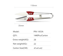 PIN-1433A (4.3") STAINLESS THREAD TRIMER