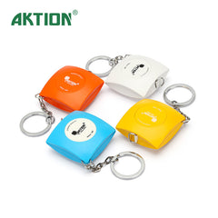 AKTION SQUARE MEASURING TAPE WITH KEYCHAIN