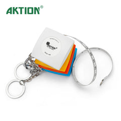 AKTION SQUARE MEASURING TAPE WITH KEYCHAIN