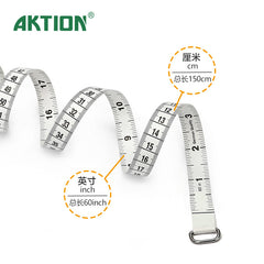 AKTION SQUARE MEASURING TAPE WITH KEYCHAIN