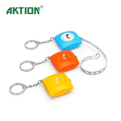 AKTION SQUARE MEASURING TAPE WITH KEYCHAIN