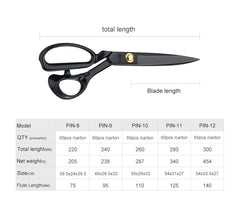 PIN BRAND 12" INCH Tailoring Scissors